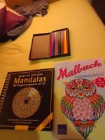 2 Mandala Malhefter mit Farbstiften