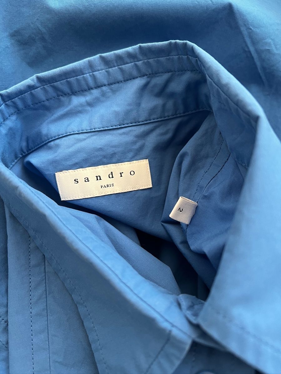 Sandro Camicette: NEW Sandro PURE COTTON Shirt, Size 2 – Nuovo (secondo la descrizione) da Zürich venduto da SandroMaje 2