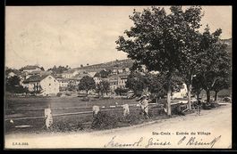 AK Ste-Croix, Entrée du Village, 1904