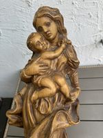 Alte Madonna mit Kind holz H ca. 60 cm Maria geschnitzt
