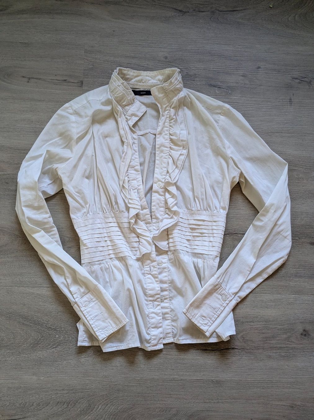 Blusen: Chemisier blanc SASCH, taille S – Gebraucht aus Orsieres von IndianaJones50a
