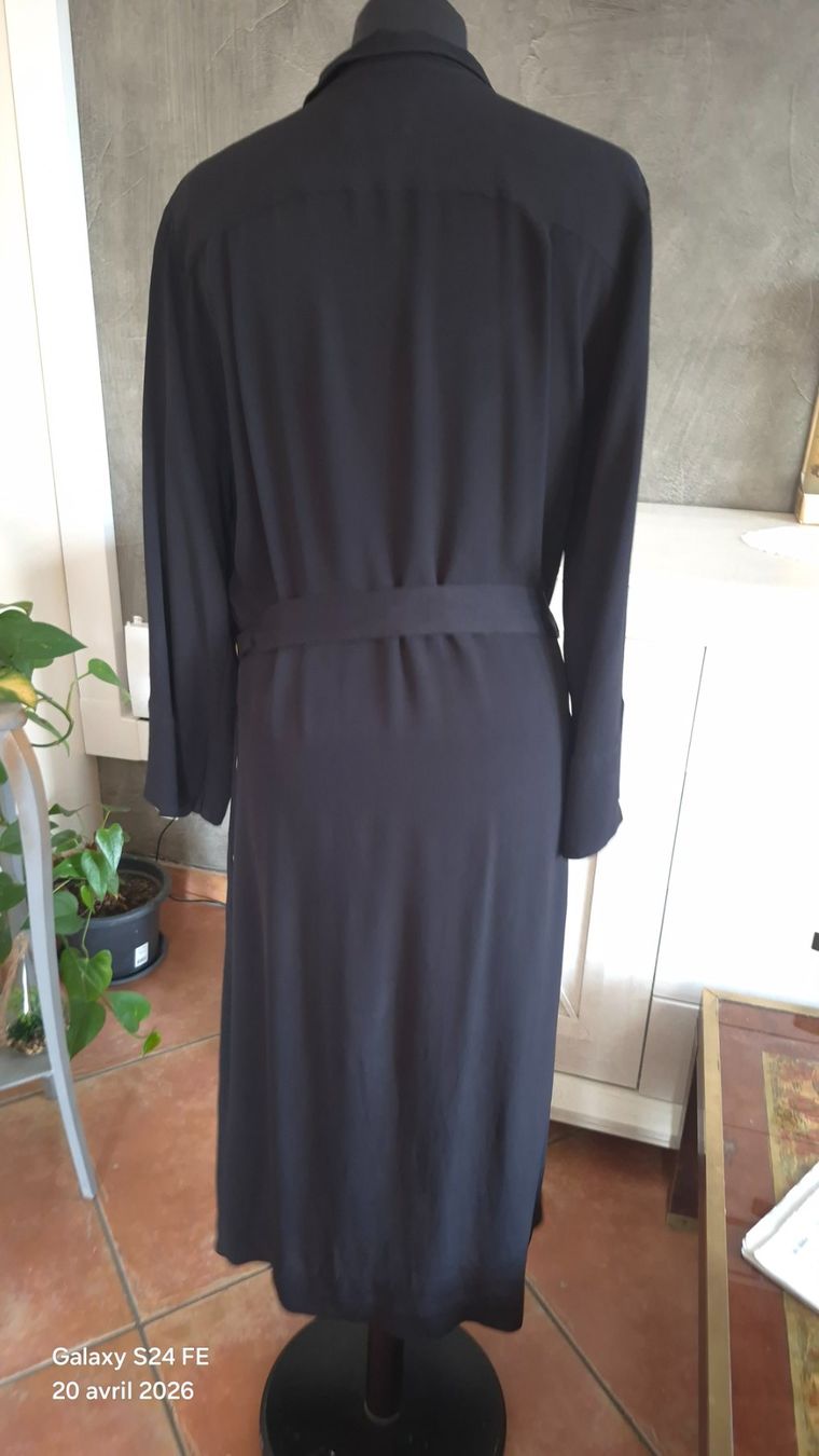 Vestiti: Noa Noa robe chemise noir .38 – Usato da Reconvilier venduto da something4you 1
