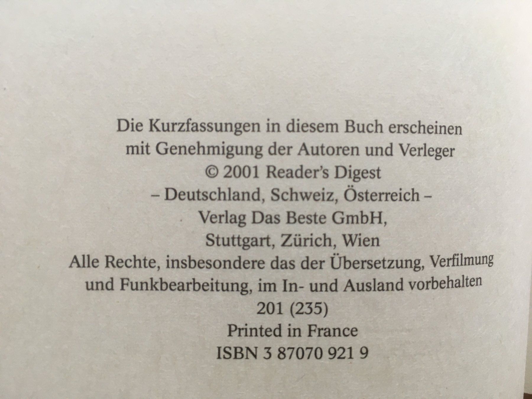 Bücher: Reader’s Digest Auswahlbücher (3) – Gebraucht aus Grenchen von Kogi7 3
