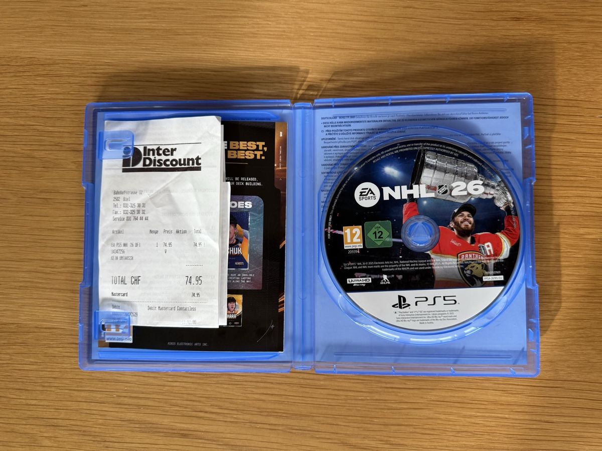 Sony Jeux: NHL 26 PS5 – Neuf (Voir description) à Biel/Bienne par Seelandais_ 2