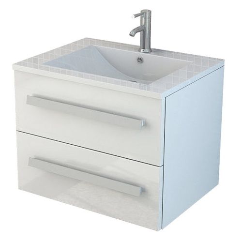 Mobili per bagno: Badmöbel Badset Waschtisch AROSA II weis – Nuovo e nell'imballaggio originale da Herbertingen venduto da jet-line-e-trade
