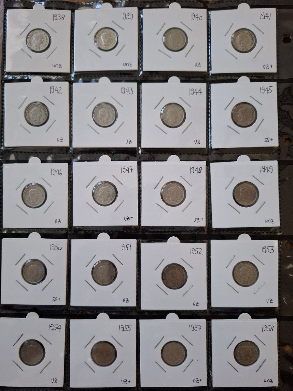 Alle Münzen: 5 Rappensammlung nr.21 – Gebraucht aus Hunzenschwil von Hardrock6 3
