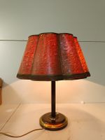 Tischlampe Vintage aus Kuhhaut (nov194)