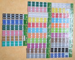 Leitz Orgacolor Signale Lettres, de 6610 à 6637, de A à Z
