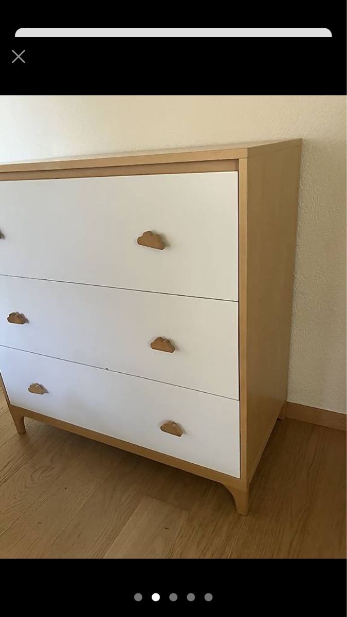 Cassettiere: Commode blanche et bois – Usato da St-Légier-Chiésaz venduto da 38y_fz72
