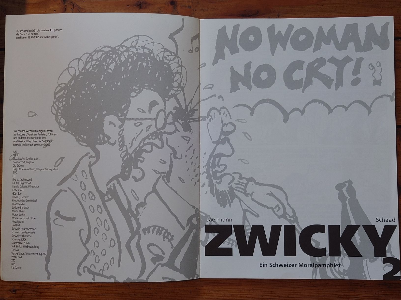 Fumetti: Jaermann & Schaad - Zwicky 2 - Schweizer Comic – Usato da Winterthur venduto da Tenderizer3000 3
