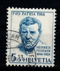 Tutti i francobolli: 1966 - PP / Bildnis und Deckengemälde, Kirche von Zillis – Usato da Schaffhausen venduto da poststamp