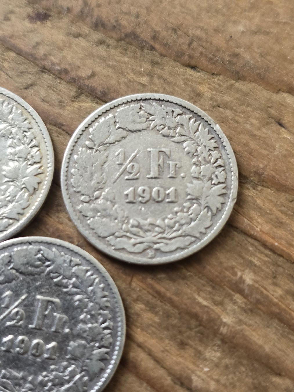 Tutti le monete: 3 Schweizer Halbe Franken Münzen 1901  – Usato da Pfäffikon SZ venduto da 26.4.14.17.25 2