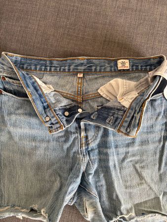 Short denim délavé clair