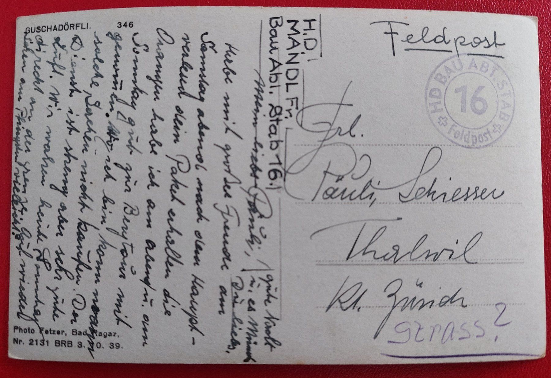 Cartoline postali: Guschadörfli // Feldpost – Usato da St-Légier-La Chiésaz venduto da Theo005 1