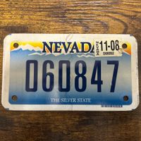 🇺🇸 U.S. Motorradnummer, Nevada 60847 - (18x10cm)