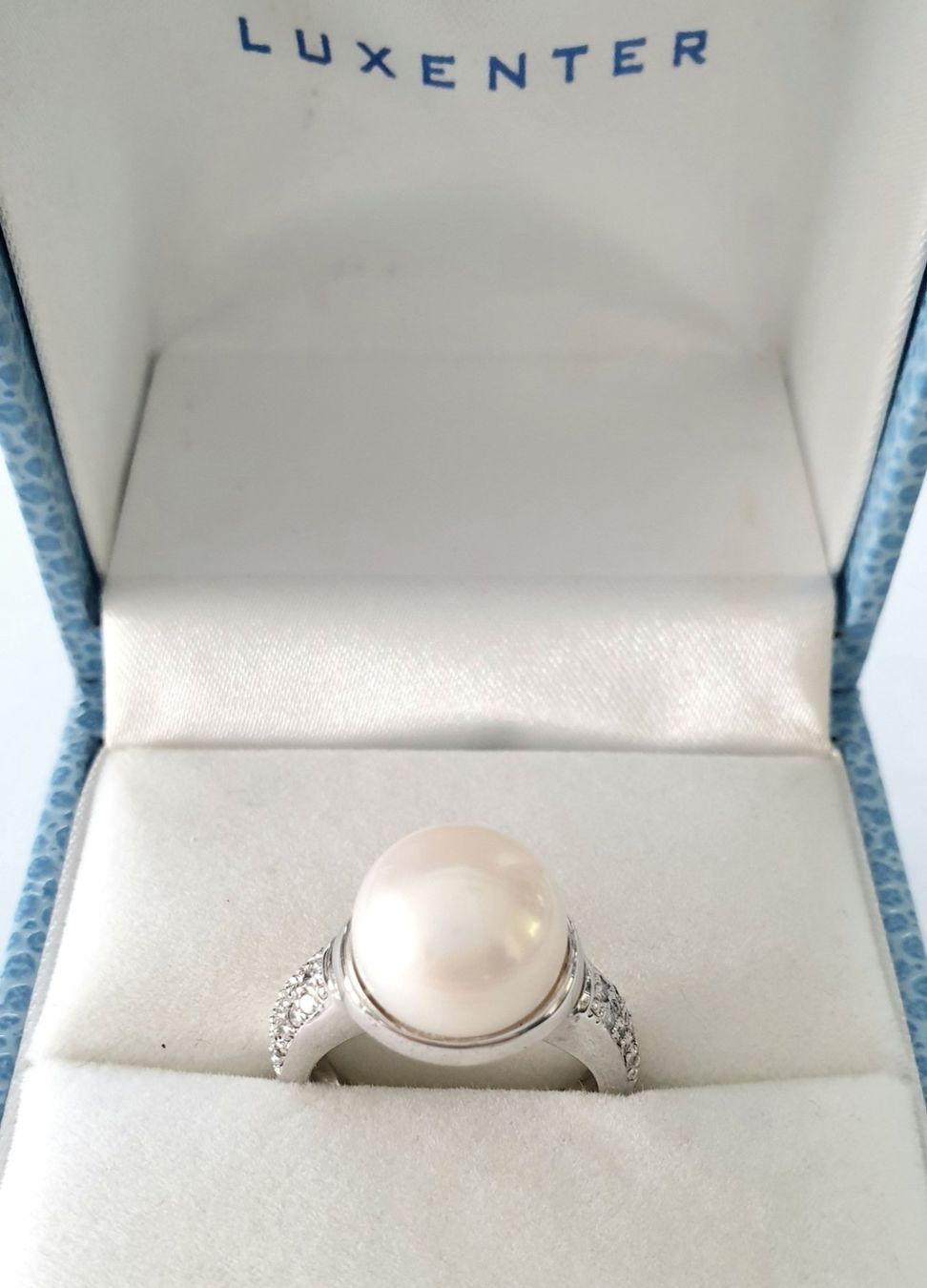 Anelli: Silberring 925 mit Echt Perlen, makellos & elegant - Neu – Nuovo e nell'imballaggio originale da Uetikon am See venduto da Coralreef 2