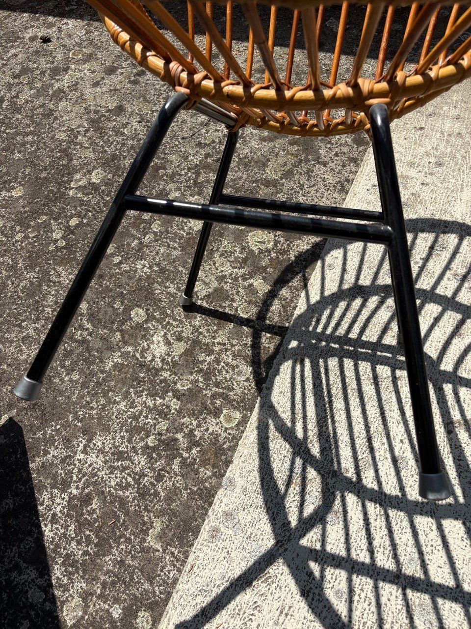 Poltrone: Mid-Century Rattan-Sessel – Usato da Ins venduto da ab_80 1