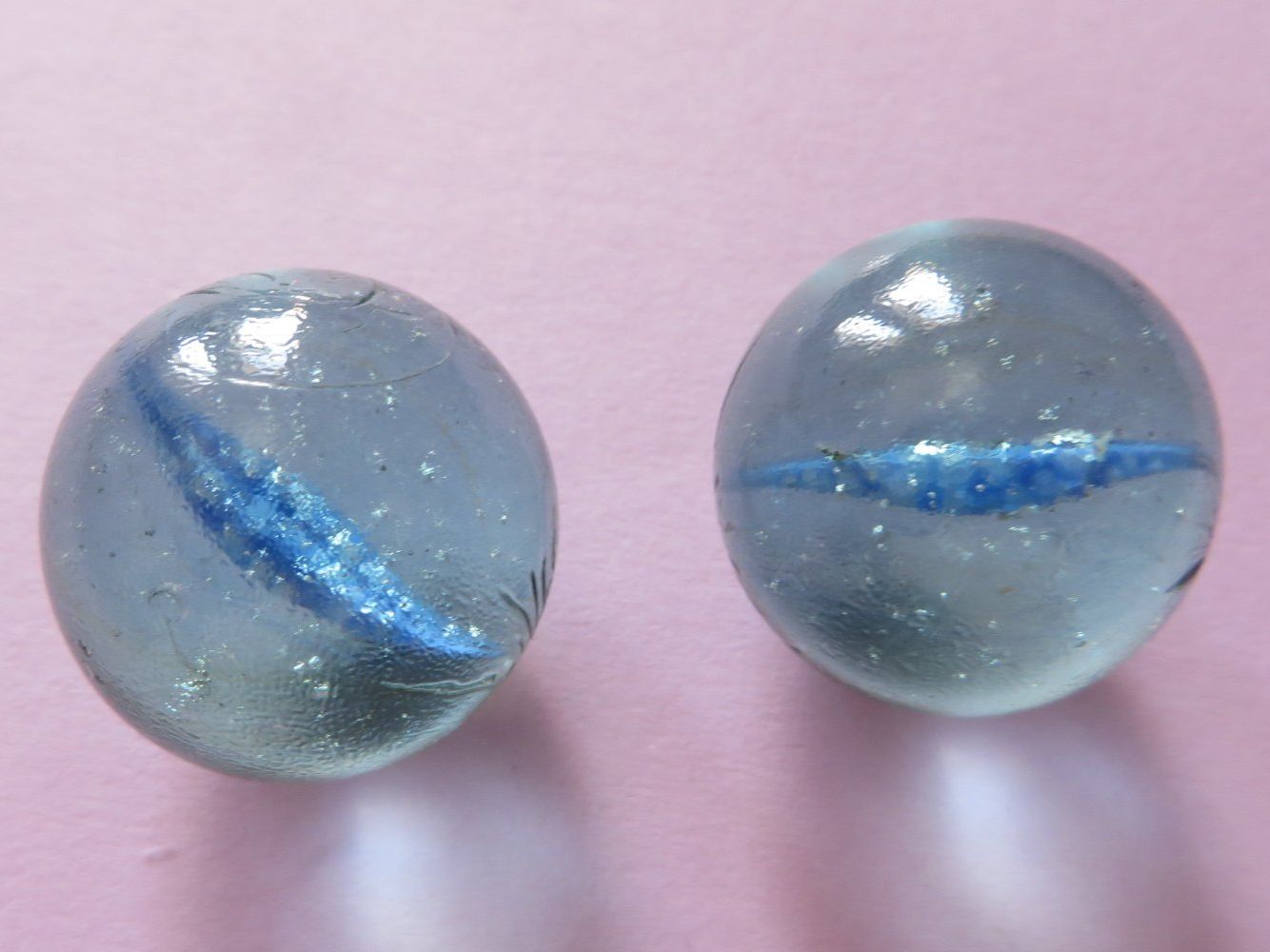 Murmeln: 2 SCHÖNE ALTE MURMELN, BILLE, CHLURI, BLAU – Gebraucht aus Neuhausen am Rheinfall von Arielle55 4