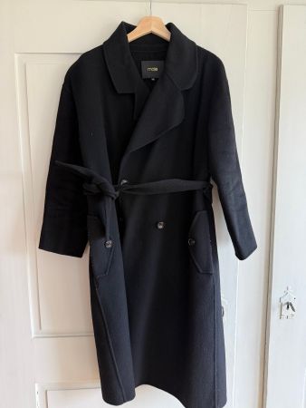 Manteau noir en laine Maje Femme/Damen taille/grösse 36