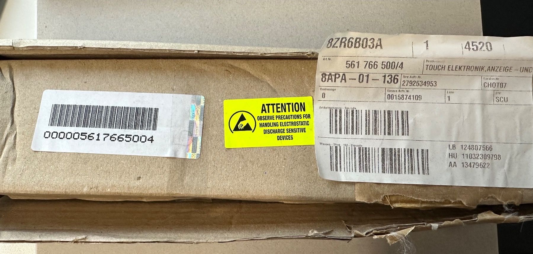 Componenti elettronici: Backofen: elektrolux TOUCH ELEKTRONIK S:  ref. 5617665004 – Nuovo e nell'imballaggio originale da Courlevon venduto da Poleposition 2