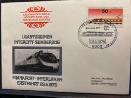 BRD 1975 Sonderst. 1.Intercity Gasturbinen Zug Jungfraujoch