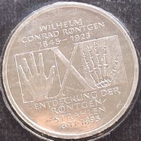 DEUTSCHLAND 1995 - 10 DM - 150 GEBURTSTAG W. CONRAD ROENTGEN