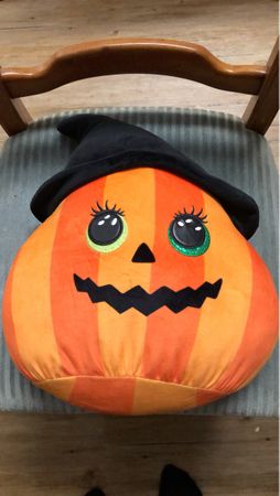 Kürbis Halloween Plüsch Kuschelkissen, Deko für die Sais