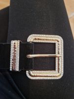Schicker Samtgürtel mit Strass-Schnalle