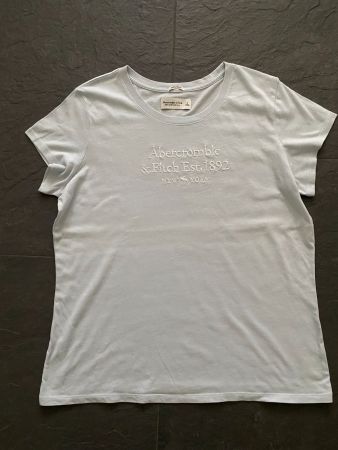 Abercrombie & Fitch Damen T-Shirt hellblau Gr. L