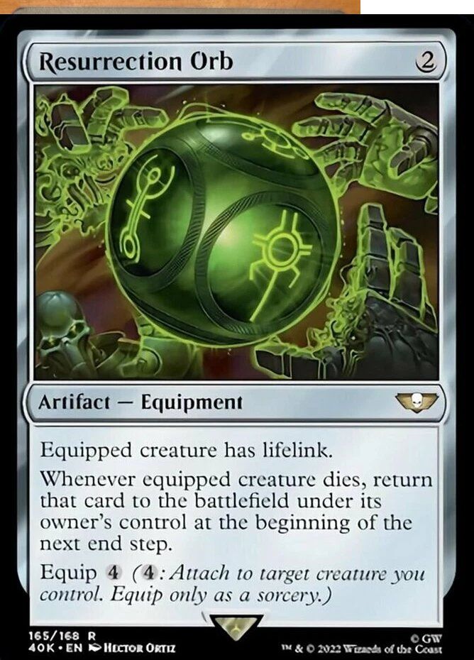 Magic The Gathering Carte collezionabili: Resurrection Orb - Warhammer 40,000 - MtG - EN – Usato da Bolligen venduto da Gurkenfeld