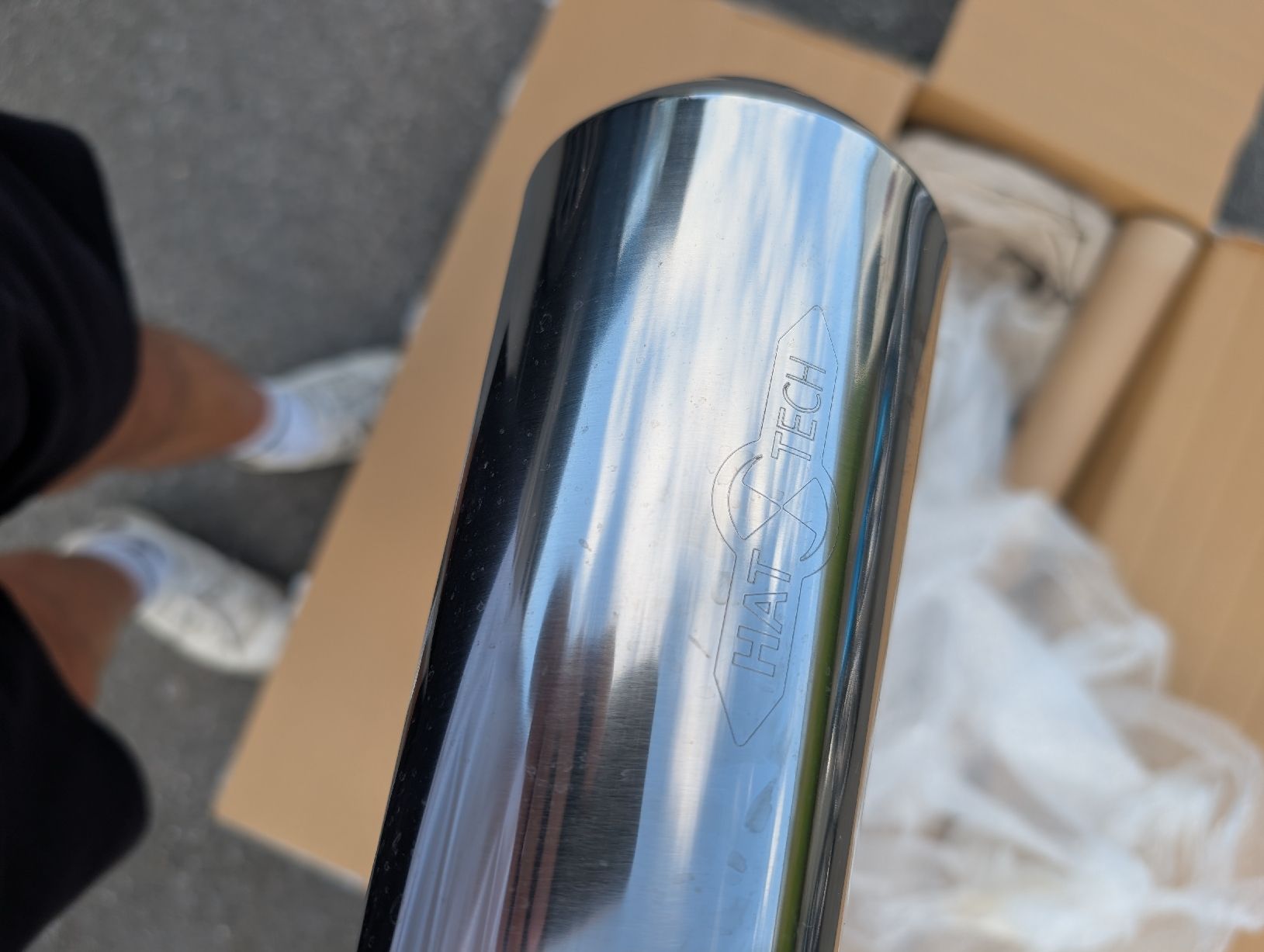 Sistemi di scarico: HAT TECH Auspuff 2 Stk. Endrohr Chrom 60mm gebraucht – Usato da Niederteufen venduto da wagabund 2