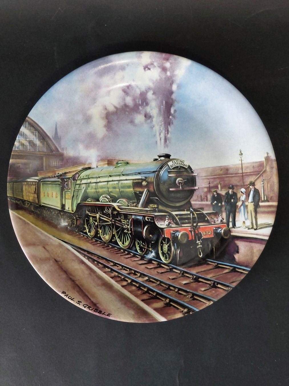 Piatti: Davenport Eisenbahn Sammelteller Dampflok Flying Scotsman – Usato da Dietlikon venduto da sparrow10 1
