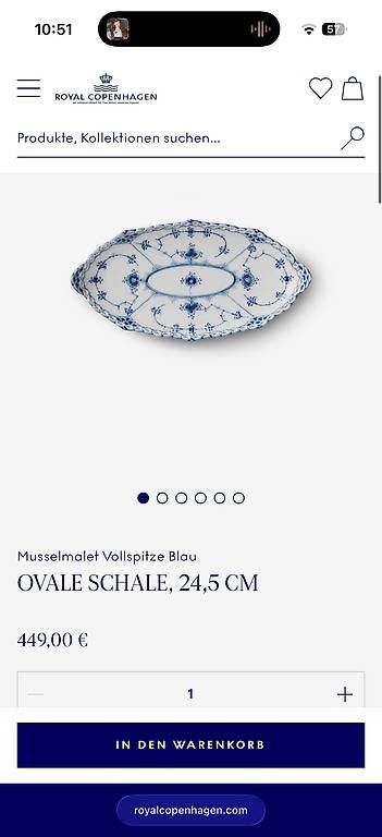 Ciotole: Royal Copenhagen Schale / Teller – Usato da Zürich venduto da kxf
