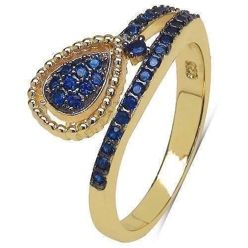 Anelli: SilberRing * BLAU CUBIC ZIRCONIA – Nuovo (secondo la descrizione) da Berg TG venduto da marta970 2