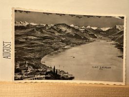 AK von Lausanne mit Lac Leman