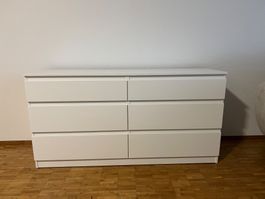 IKEA KULLEN Kommode mit 6 Schubladen, weiss – wie neu!
