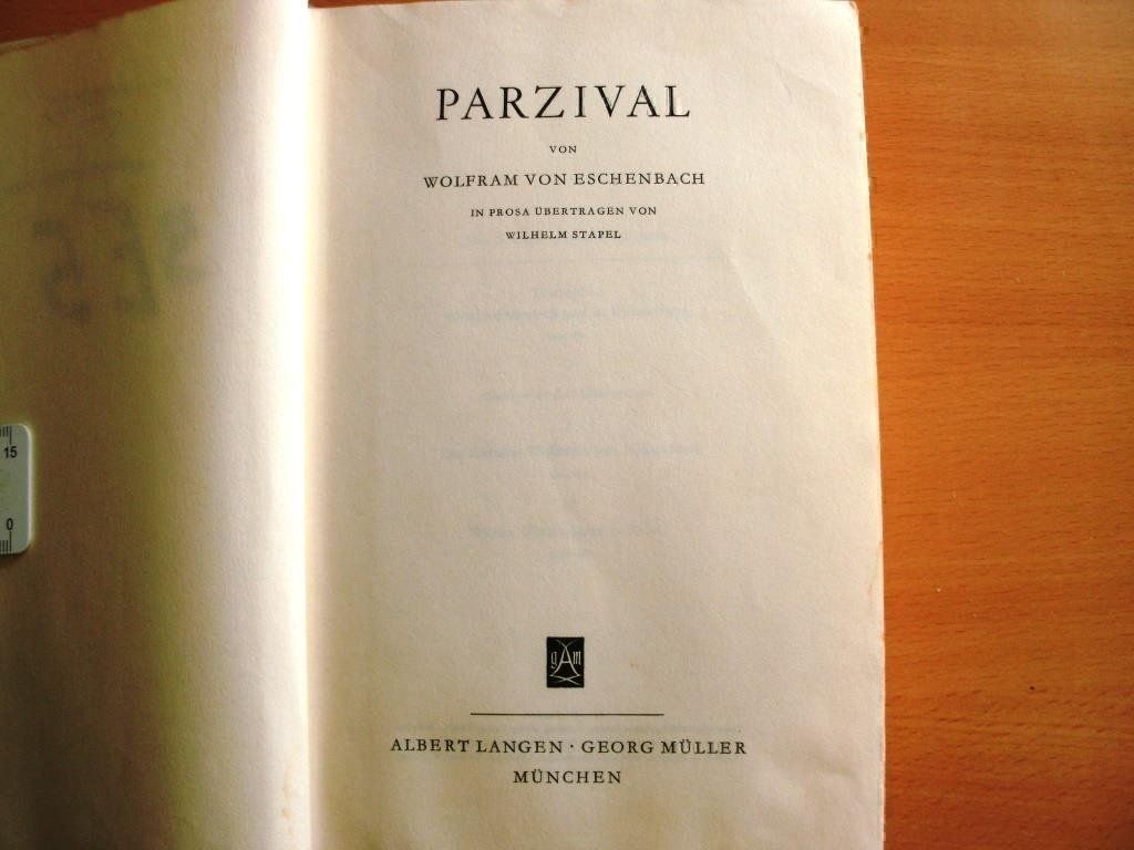 Bücher: Parzival-Wolfram von Eschenbach, in Prosa – Gebraucht aus Grenchen von Kogi7 1