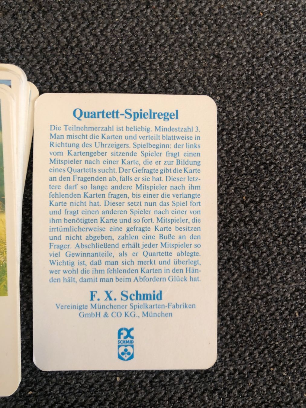 Jeux: QUARTETT MIT PFERDEN FX SCHMID – D'occasion à basel par Lastcall 1
