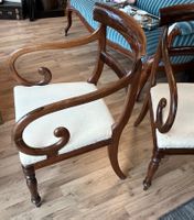 Antike Stühle -  Set Carver Chairs Regency  Mahagoni