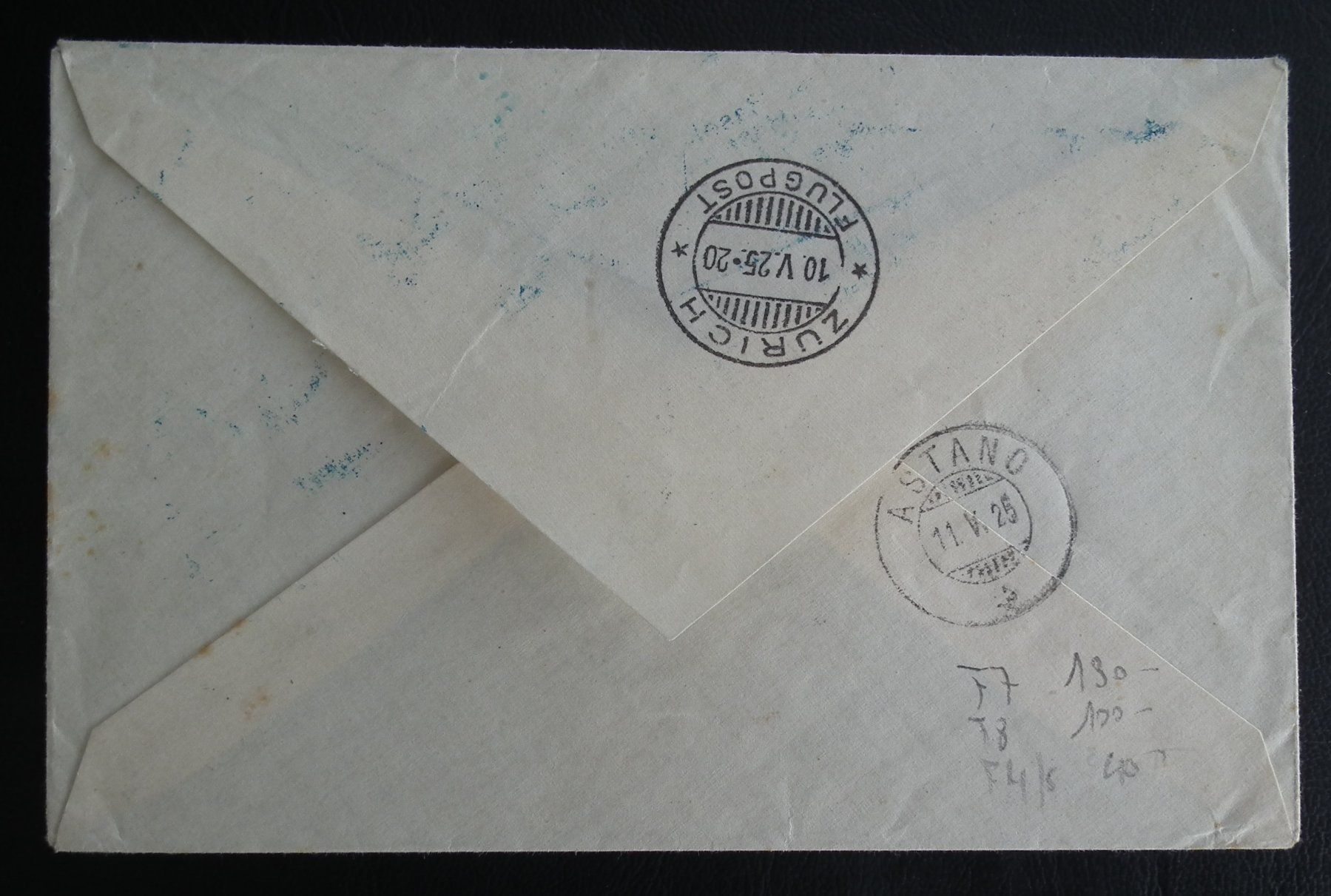 Tous les timbres: 1925 spezieller Flugpost Brief nach Astano TI – D'occasion à Kriens par WULLU99 1