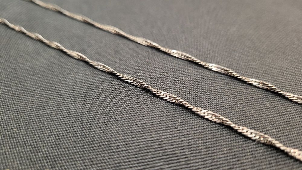 DORANA 1,5mm Silberkette 925 Sterling - Gedrehte Seilkette 14-24 Zoll Verblass-proof