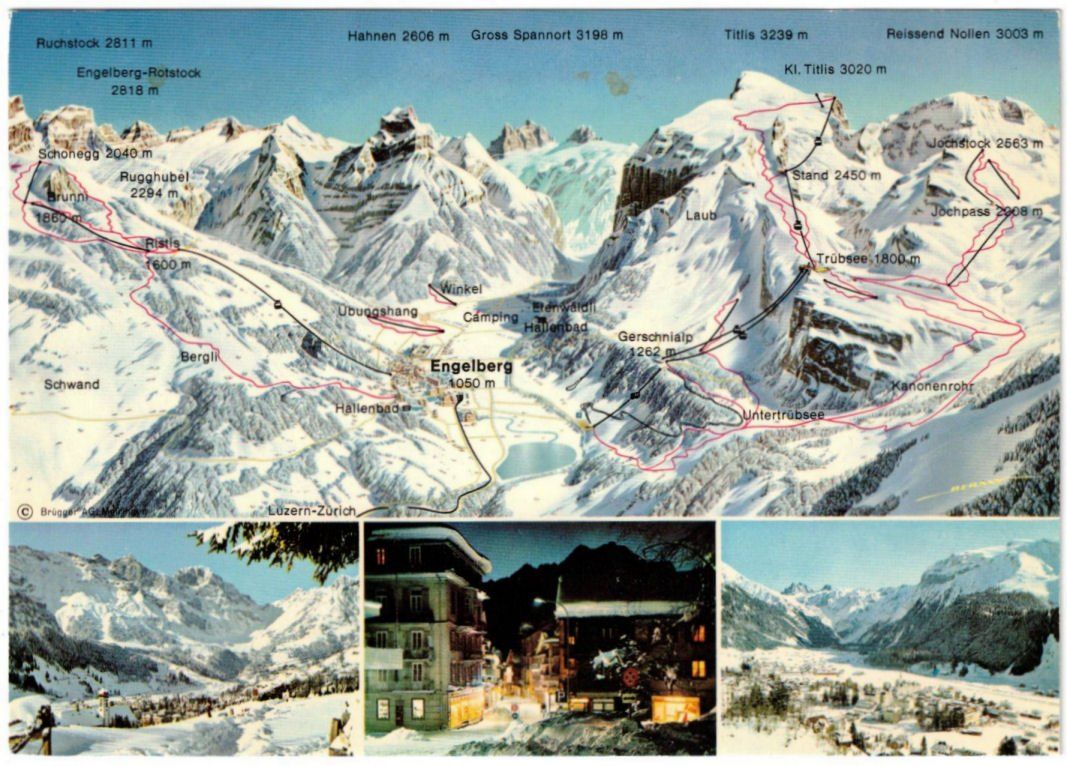 Cartoline postali: Engelberg - 4 Bild AK – Usato da Binningen venduto da Mountainrider