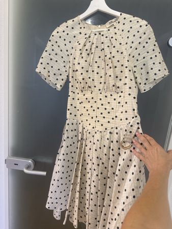 DVF Polka Dot Kleid Sommer Gr. 2 Perfekt für Feste!
