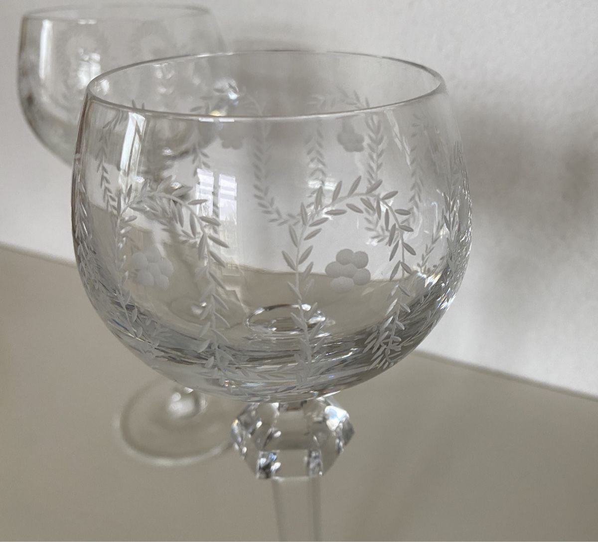 Gläser: 2 x Gläser Weinglas Kristall Glas – Neu (gemäss Beschreibung) aus Aarau von Ahoffa 6