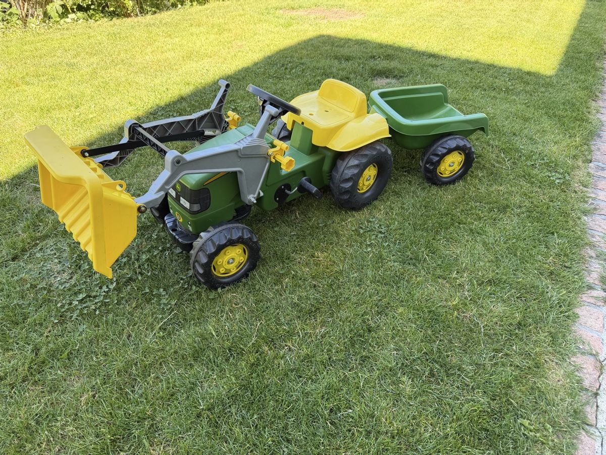John Deere Veicoli per bambini: Kinder Traktor mit Anhänger  – Usato da Zürich venduto da Franca2011