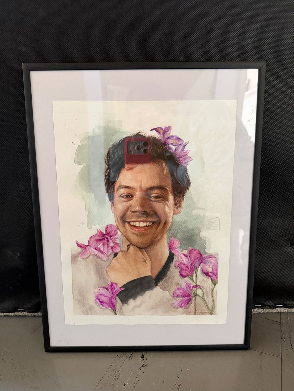 Dipinti: Handgemaltes Porträt von Harry Styles – Usato da Kloten venduto da canela9 1