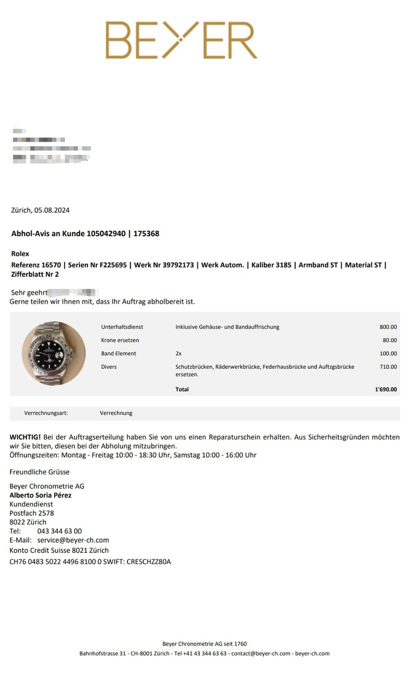 Rolex Orologi: Rolex Explorer II schwarz Ref 16570 – Nuovo (secondo la descrizione) da Oetwil a.d. Limmat venduto da Rumbelo 6