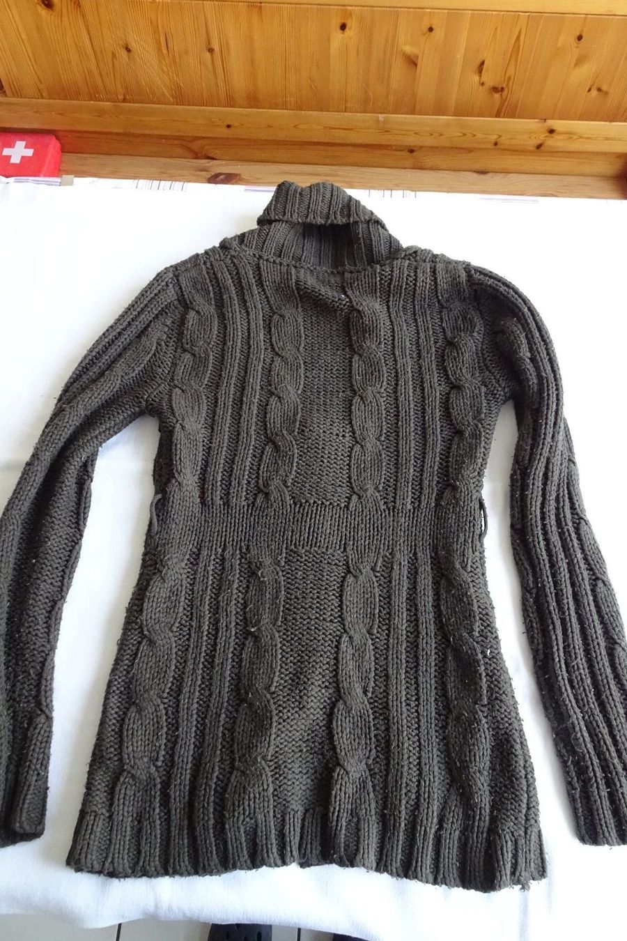 Giacche: Longstrick Jacke braun Gr. S, Madonna – Usato da Strengelbach venduto da schmetterling20 4