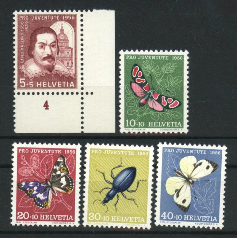 Tutti i francobolli: 1956, Pro Juventute, postfrisch ** – Usato da Willisau venduto da Vollstempel