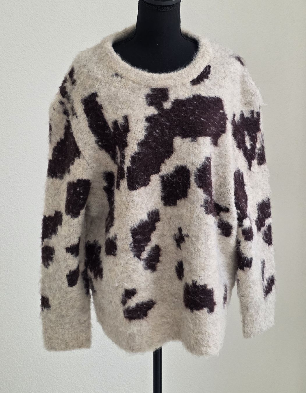 Zara Maglioni & Felpe: Damen Pullover Zara Fleckenmuster beige XL  – Usato da Rheinsulz venduto da Gilea